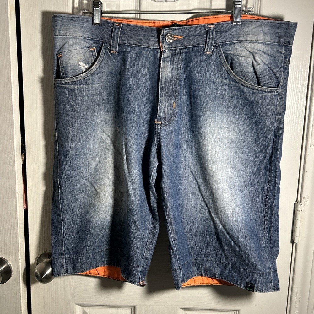 Lacoste Denim Shorts 46 (38"x11") Blue Regular Mens